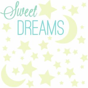 Lyser i mørke ''Sweet Dreams'' wallstickers-3