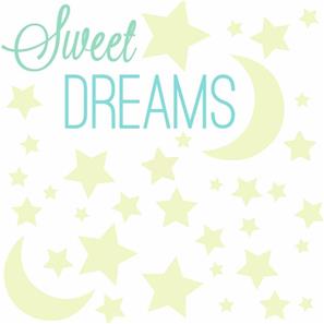 Lyser i mørke ''Sweet Dreams'' wallstickers-3