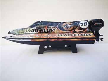 Mad Flow V3 Brushless Fjernstyret speedbåd (inkl. batteri+oplader)-3