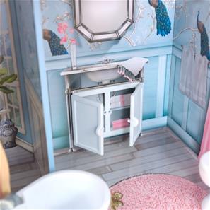 Magisk Drømme-Slot Dukkehus m/møbler-10