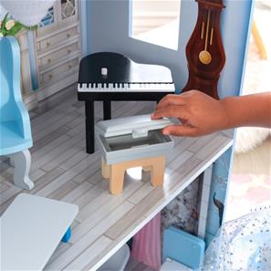 Magisk Drømme-Slot Dukkehus m/møbler-12