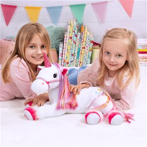 Magisk Unicorn / Enhjørning Bamse med lyd og lys-2