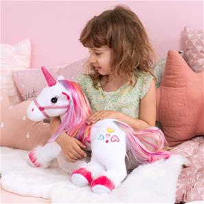 Magisk Unicorn / Enhjørning Bamse med lyd og lys-6