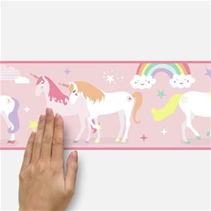 Magiske Enhjørninger / Magical Unicorn Border Wallsticker 22,86 x 457.2 cm-4