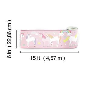 Magiske Enhjørninger / Magical Unicorn Border Wallsticker 22,86 x 457.2 cm-5