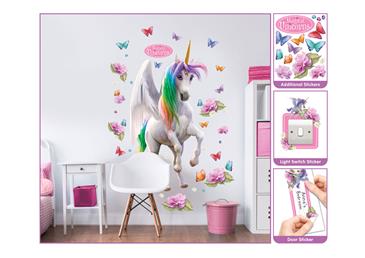 Magiske Enhjørninger / Magical Unicorn Kæmpe Figur Wallsticker-2