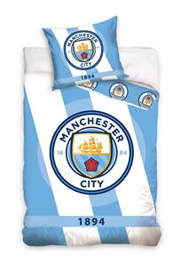 Manchester City FC Sengetøj 140 x 200, 100 procent bomuld