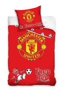 Manchester United Junior  Sengetøj 100x135 cm - 100 procent bomuld