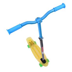  Maronad Retro Minicruiser Transparent Skateboard + Maronad Stick Gul/Blå