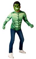 Marvel Hulk Muskuløs overkrop med maske, 4-7 år