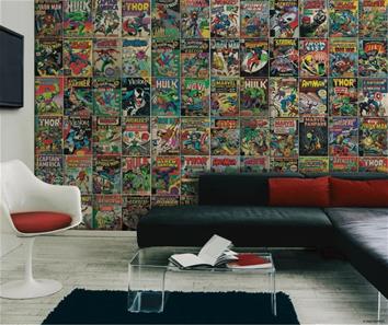 Marvel Tegneserier Tapet 320 x 183 cm