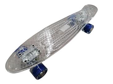   MCU-Sport  Hvidt Transparent LED Skateboard m/LED Lys + ABEC7-2