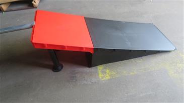 MCU-Sport Skate Rampe + Grind Rail sæt 425 x 48 x 41,6 cm-10