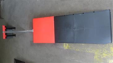 MCU-Sport Skate Rampe + Grind Rail sæt 425 x 48 x 41,6 cm-5