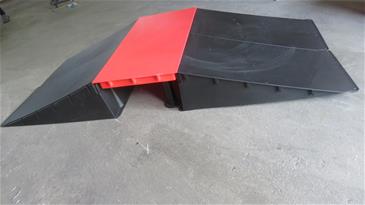 MCU-Sport Skate Rampe sæt 212,7 x 94 x 26 cm-5