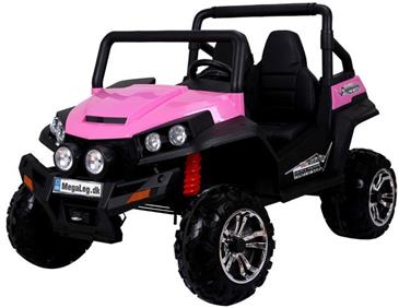 MegaBuggy 24V Pink m/2x200W Motor + Gummihjul