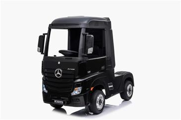 Mercedes Benz Actros El lastbil m/4xMotor, 2.4G, Lædersæde, Gummihjul, Sort-8