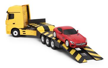 Mercedes-Benz Actros Fjernstyret Lastbil + Mercedes AMG GT Bil 2.4G-2