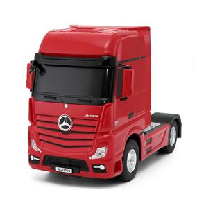 Mercedes-Benz Actros Fjernstyret Lastbil + Mercedes AMG GT Bil 2.4G Rød-4