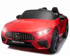 Mercedes-Benz AMG SL63 Elbil til Børn m/4xmotor, 2.4G Remote, Gummihjul Rød
