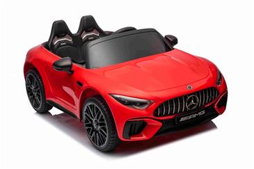 Mercedes-Benz AMG SL63 Elbil til Børn m/4xmotor, 2.4G Remote, Gummihjul Rød-9