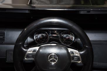 Mercedes G63 AMG 6x6 12v Sort m/4x12V + Gummihjul + fjernb-10