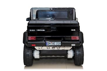 Mercedes G63 AMG 6x6 12v Sort m/4x12V + Gummihjul + fjernb-14