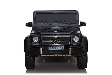 Mercedes G63 AMG 6x6 12v Sort m/4x12V + Gummihjul + fjernb-3