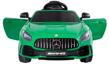 Mercedes GTR AMG Grøn til Børn 12V m/2.4G fjernbetjening og Gummihjul-2