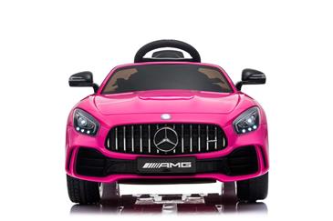 Mercedes GTR AMG Pink til Børn 12V m/2.4G fjernbetjening og Gummihjul-2