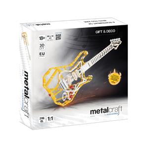 Metalcraft DIY 3D Guitar Gul Metal Byggesæt-2