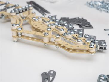 Metalcraft DIY 3D Guitar Gul Metal Byggesæt-9