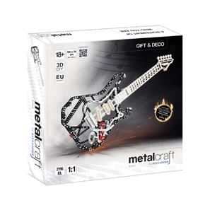 Metalcraft DIY 3D Guitar Sort Metal Byggesæt-2