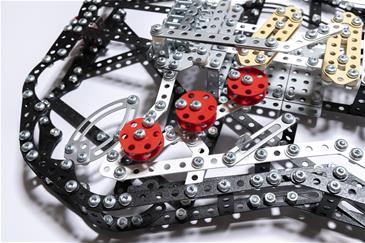 Metalcraft DIY 3D Guitar Sort Metal Byggesæt-3