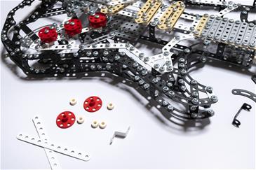 Metalcraft DIY 3D Guitar Sort Metal Byggesæt-7