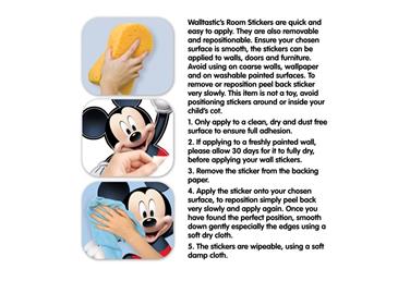 Mickey Mouse Kæmpe Figur Wallsticker-4