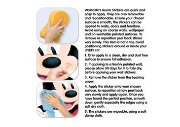 Mickey Mouse og Venner Kæmpe Figur Wallsticker-5
