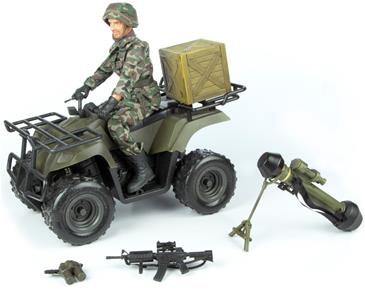 Militær ATV 1:6 med Action Figur 30,5cm (Model A)