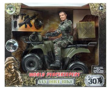 Militær ATV 1:6 med Action Figur 30,5cm (Model A)-2