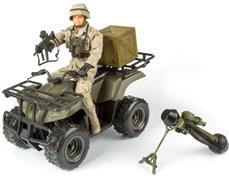 Militær ATV 1:6 med Action Figur 30,5cm (Model B)