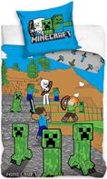 Minecraft Creeper Enderman Gamer Sengetøj - 100 procent bomuld