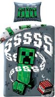 Minecraft Creeper Sengetøj 140 x 200 cm - 100 procent bomuld