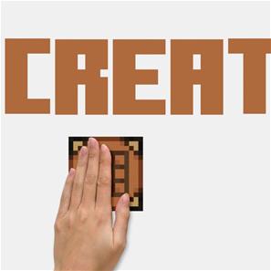 Minecraft Eat, Sleep, Mine, Create Wallstickers-4
