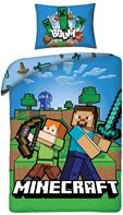 Minecraft Sengetøj 140 x 200 cm - 100 procent bomuld