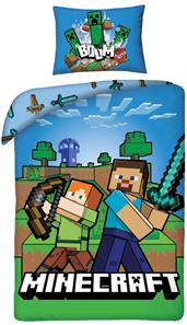 Minecraft Sengetøj 140 x 200 cm - 100 procent bomuld