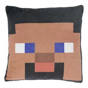 Minecraft Velour Pude, sort