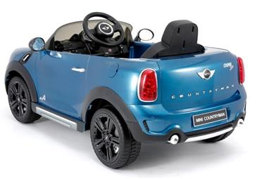 Mini Cooper ELBil til børn 12V m/2.4G Fjernbetjening, Blå-4