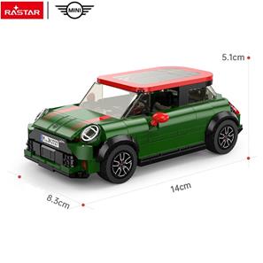 MINI John Cooper Works Byggeklodser sæt Bil 1:24 (Fra 6 år) Grøn-4