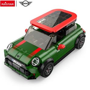 MINI John Cooper Works Byggeklodser sæt Bil 1:24 (Fra 6 år) Grøn-7