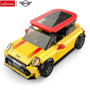 MINI John Cooper Works Byggeklodser sæt Bil 1:24 (Fra 6 år) Gul-3